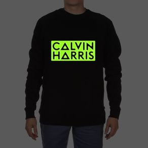 Calvin Harris sweatshirt glow in the dark logo Calvin Harris dj sweatshirt