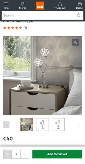 Sphere 2-Light Chrome Table Lamp Silver