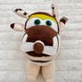 Super Wings Flying Friends Soft Plush Toy AirPlane Bello approx. 18 cm. Dirty Used Please see photos Image 2