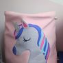 baby pink black out curtains unicorn basket and canvas Image 3