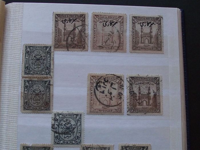 A extensive collection of Stamps from Indian States, presented in the album