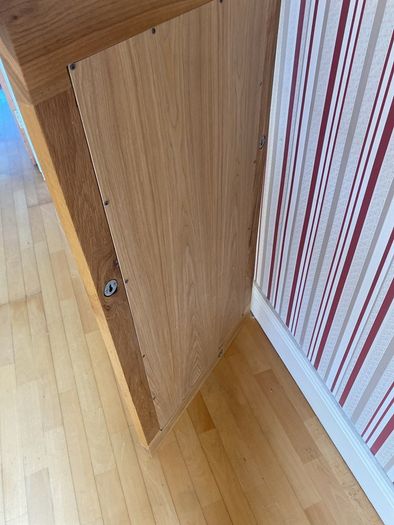Solid wood mirror