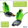 1 Socket Extension Lead, 5m Green Extension Cable, 13 amp Weatherproof Socket Image 2