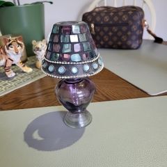 Tealight mosaic glass