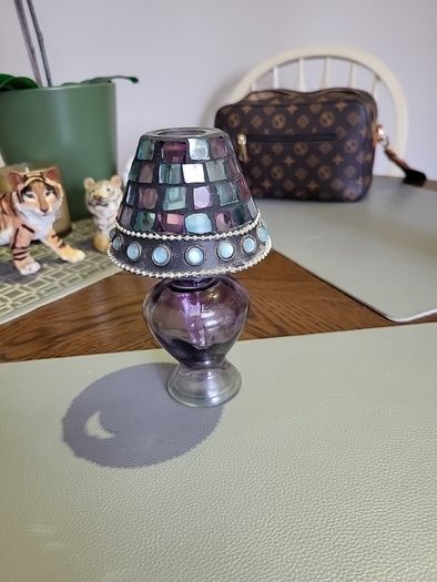 Tealight mosaic glass