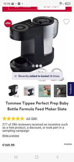 Tommee Tippee Perfect Prep Plus New Filter