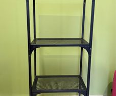 Shelving unit, black, 51x136cm