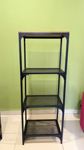 Shelving unit, black, 51x136cm