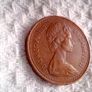 1971 U.K. New Penny plus 1971 Two New Pence. Image 3