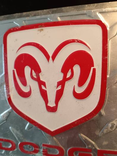 Official (NOS) Dodge Aluminum Car plate