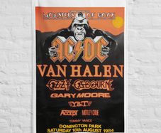 AC/DC Monsters Of Rock Donington Park UK 1984 Wall Flag