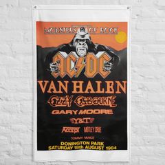 AC/DC Monsters Of Rock Donington Park UK 1984 Wall Flag