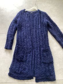 Navy long Coat/ Cardigan from F&F. Size 8/10