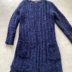 Navy long Coat/ Cardigan from F&F. Size 8/10