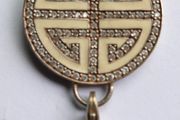 THOMAS SABO 925 Serling Silver Lucky Great Blessing Symbol  Pendant with Stone Detail
