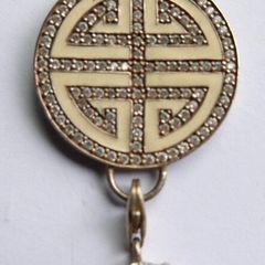THOMAS SABO 925 Serling Silver Lucky Great Blessing Symbol  Pendant with Stone Detail