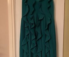 H&M Green Ruffle Dress