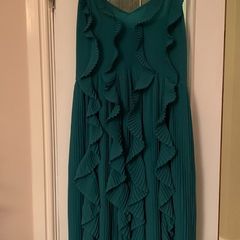 H&M Green Ruffle Dress