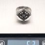 925 Vintage Sterling Silver Marcasite Flower Cluster Ring Image 9