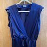 Blue silk dress philosophy di Alberta Ferretti 100% silk royal blue wrap style Image 2