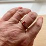 Two rose gold plated silver dress rings/ promise ring Image 5