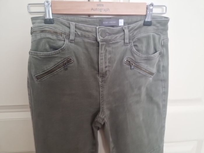 Mint Velvet Khaki jeans.
