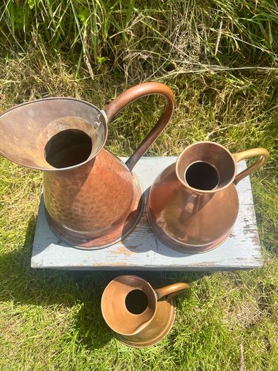 Antique/Vintage Copper Jug Measures