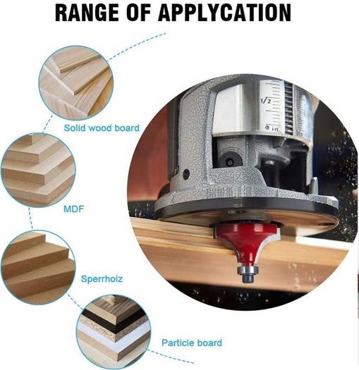 flintronic Router Bit Set, 15PCS 6.35mm 1/4 Inch Shank Tungsten Carbide Tipped Router Bit Set | Wood Milling Saw Cutter | Woodworking Tools Kit with Plastic Case for Home & DIY (FREE POSTAGE)