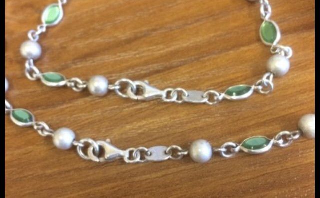 Sterling Silver Bracelet And Necklace