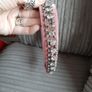 pink velvet and crystal hairband Image 4