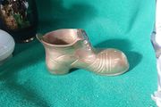 vintage brass boot