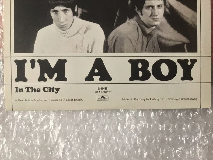 Im a Boy /In the City The Who Picture Sleeve