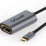 QGeeM USB-C Type (Thunderbolt 3 Compatible) DisplayPort (DP) Female (UHD 4K/60Hz) Gold-Plated/Nylon Braided/Aluminum Alloy Adapter Cable (Brand New/Warranty) Image 2