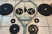 Olympic Hex Bar, Olympic + Incremental Weight Plates!!!