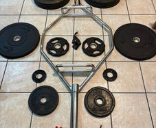 Olympic Hex Bar, Olympic + Incremental Weight Plates!!!