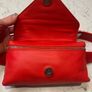 Carditosale Red Saffiano Leather Belt Bag Image 2