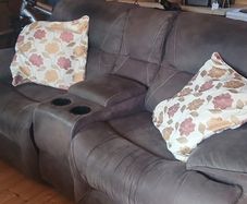 recliner couch with console