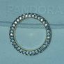 Pandora Timeless Pave Triple Row Gold Plated Ring Image 4