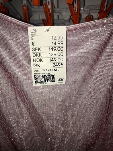 Sparkly Pink H&M Spaghetti Strap Dress