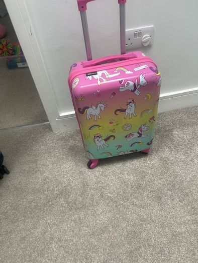 Free unicorn suitcase