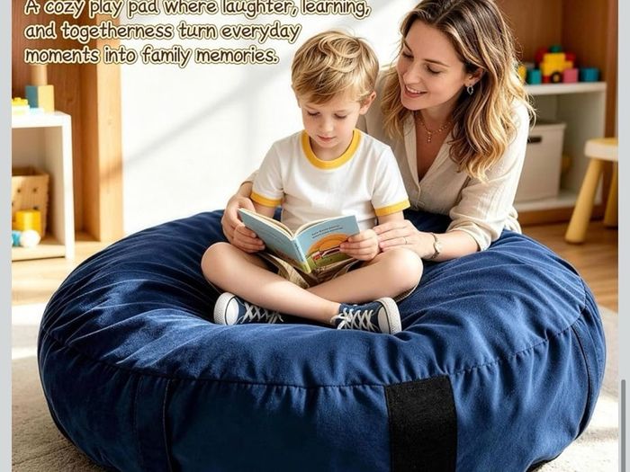 Sensory Crash Pad for Kids, Autism Crash Mat for Jumping, Climbing&Playing Crash Pad with Handles & Anti-Slip Bottom,Washable Landing Pad for Autism,Lightweight for Bedroom/Classroom/Sensory Room