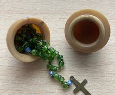 Rare miniature French antique rosary