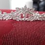 Bride's Designer Crystal Head piece Necklace and Earrings Image 7