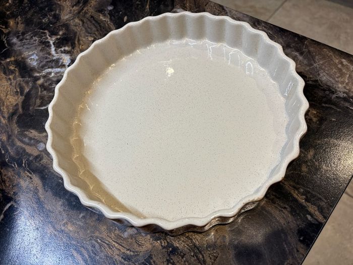 Vintage Simpsons Oven-to-Table Cookware Pie Dish - English Brown Ceramic Fluted Tart Baking Dish, Made in England Stoneware Bakeware, 1970s