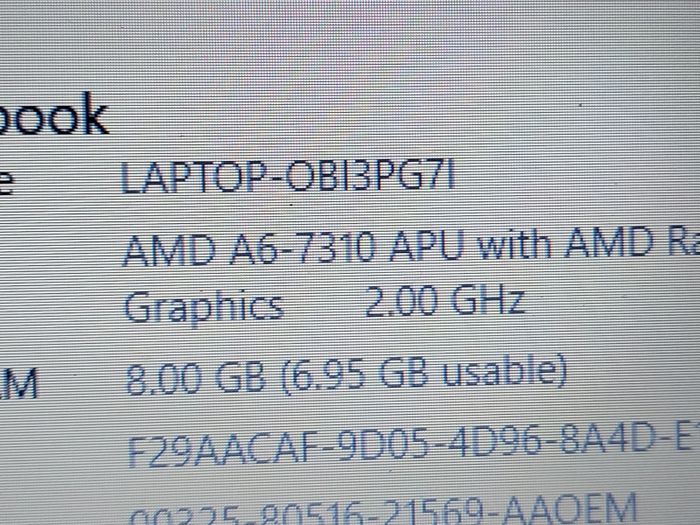HP 15.6 inch Laptop, Model 15-ba077sa, Green, AMD A6-7310 APU with AMD Radeon R4 Graphics, 2.0 GHz, 8GB Ram, 1 Terrabyte HDD, Windows 10, Microsoft Edge, Chrome, and VLC