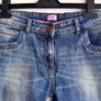 Girls F&F Blue Skinny Jeans Age 12-13 (158cm) Stud Detail Stretch Denim Image 7