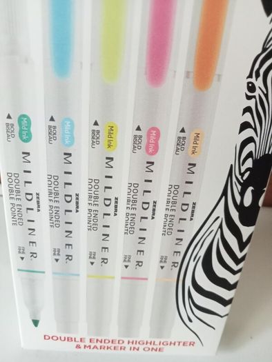 Zebra Mildliner Gentle 5 Pack