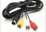 Sega Megadrive Genesis MKII AV out TV cable Mini Din to RCA Composite SEGA CD
