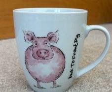 Price & Kensington Back To Front Pig Fine China Mug