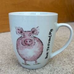 Price & Kensington Back To Front Pig Fine China Mug